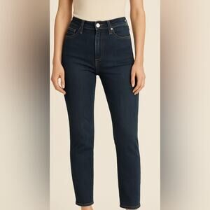 Woman’s Free People High Waisted Dark Blue Denim Jeans Size 29